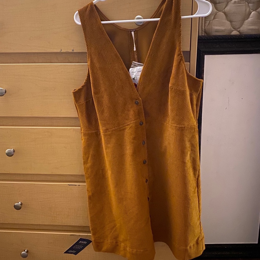 Corduroy Free People dress sz Lg